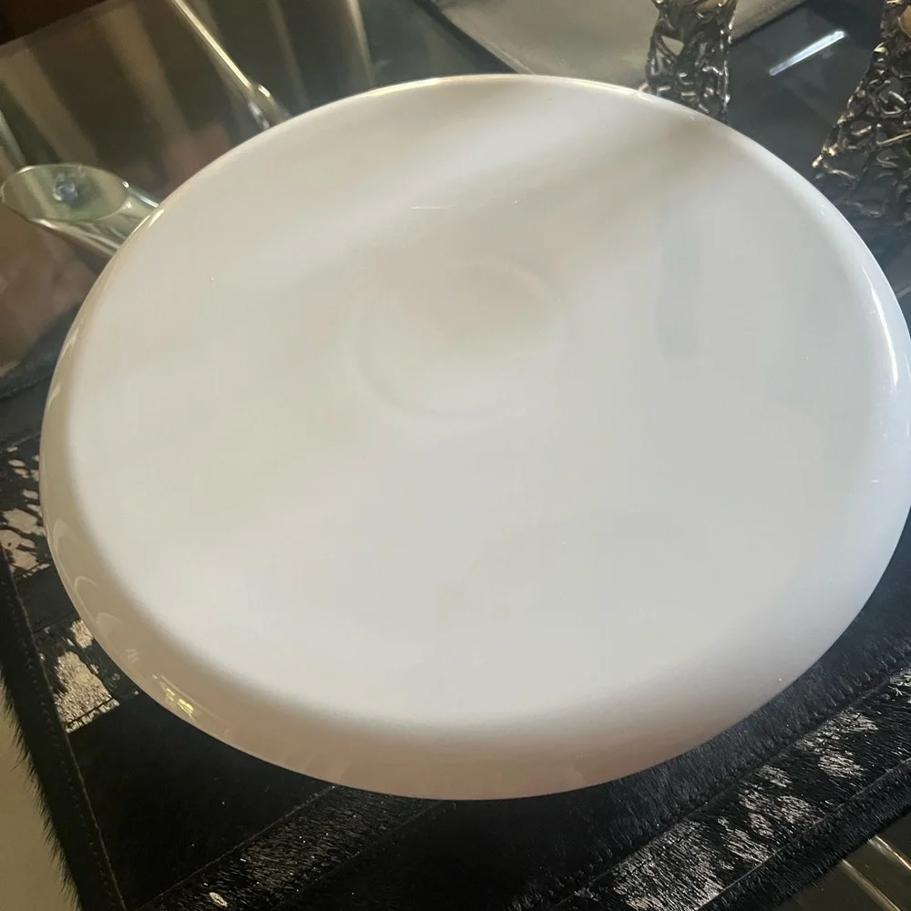 Chic White Serving Platter